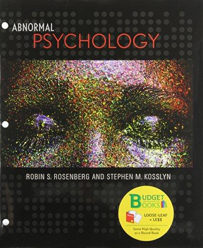 Abnormal Psychology (Loose Leaf) (Budget Books)