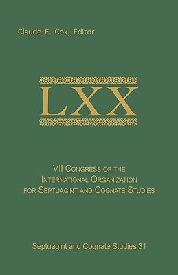 VII Congress of the International Organization for Septuagint and Cognate Studies, Leuven, 1989