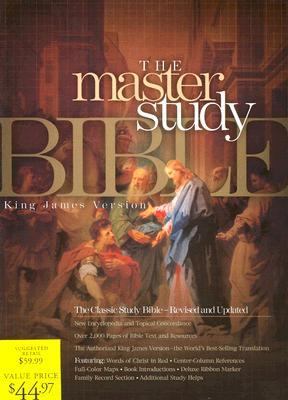 Holy Bible Cornerstone King James Version Master Study Bible Black Bonded Leather