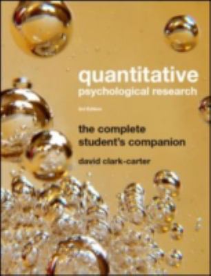 Quantitative Psychological Research: The Complete Student's Companion, 3rd Edition