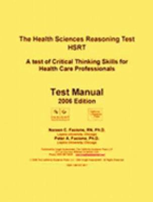 Health Sciences Reasoning Test - Test Manual