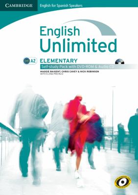 English Unlimited for Spanish Speakers Elementary Self-study Pack (Workbook with DVD-ROM and Audio CD)