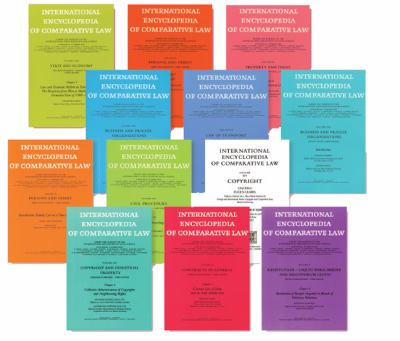 International Encyclopedia of Comparative Law Instalment 19 