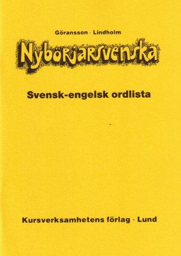 Nyborjarsvenska Swedish-English Wordlist (Swedish and English Edition)