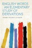 English Words: an Elementary Study of Derivations