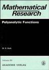 Polyanalytic Functions