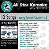 ASK-1562 Karaoke: Young Female Country 3 With Karaoke Edge, Carrie Underwood, Lady Antebellum, Miranda Lambert, Taylor Swift