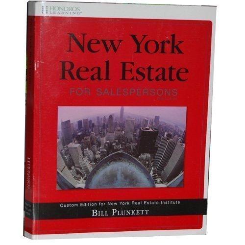 New York Real Estate for Salespersons (Custom Edition for New York Real
